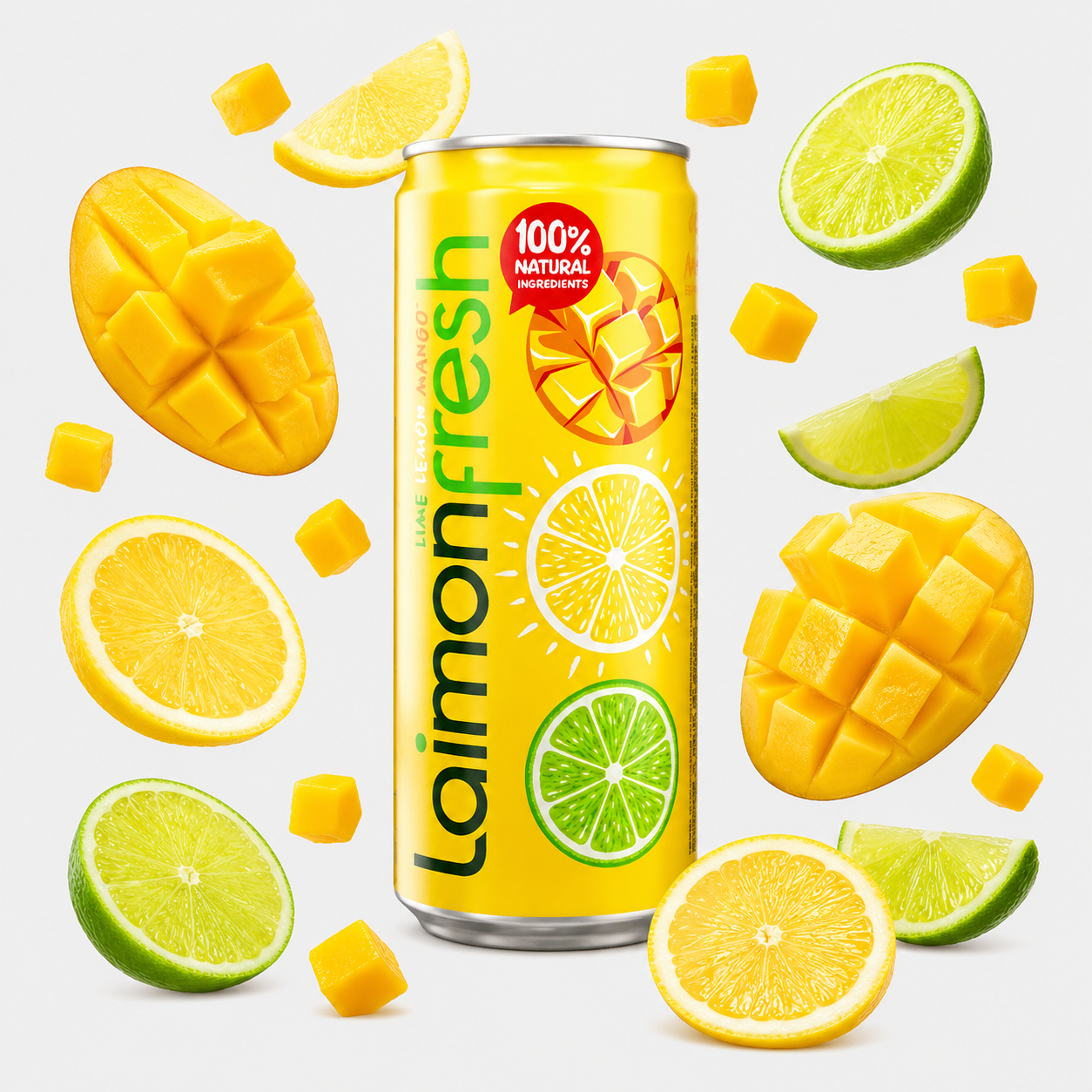 لایمون فرش انبه لیمو، ۳۳۰ میلی لیتر، تولید روسیه (Laimon Fresh Mango) تصویر 2