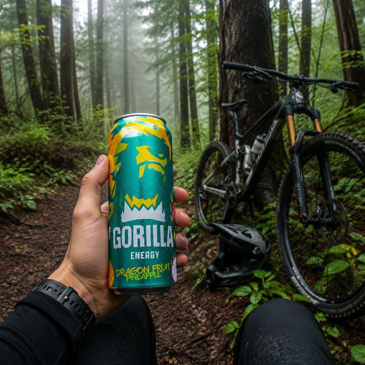 گوریلا ۴۵۰cc، دراگون فروت و آناناس، تولید روسیه (Gorilla Energy Drink – Dragon Fruit & Pineapple) تصویر 3