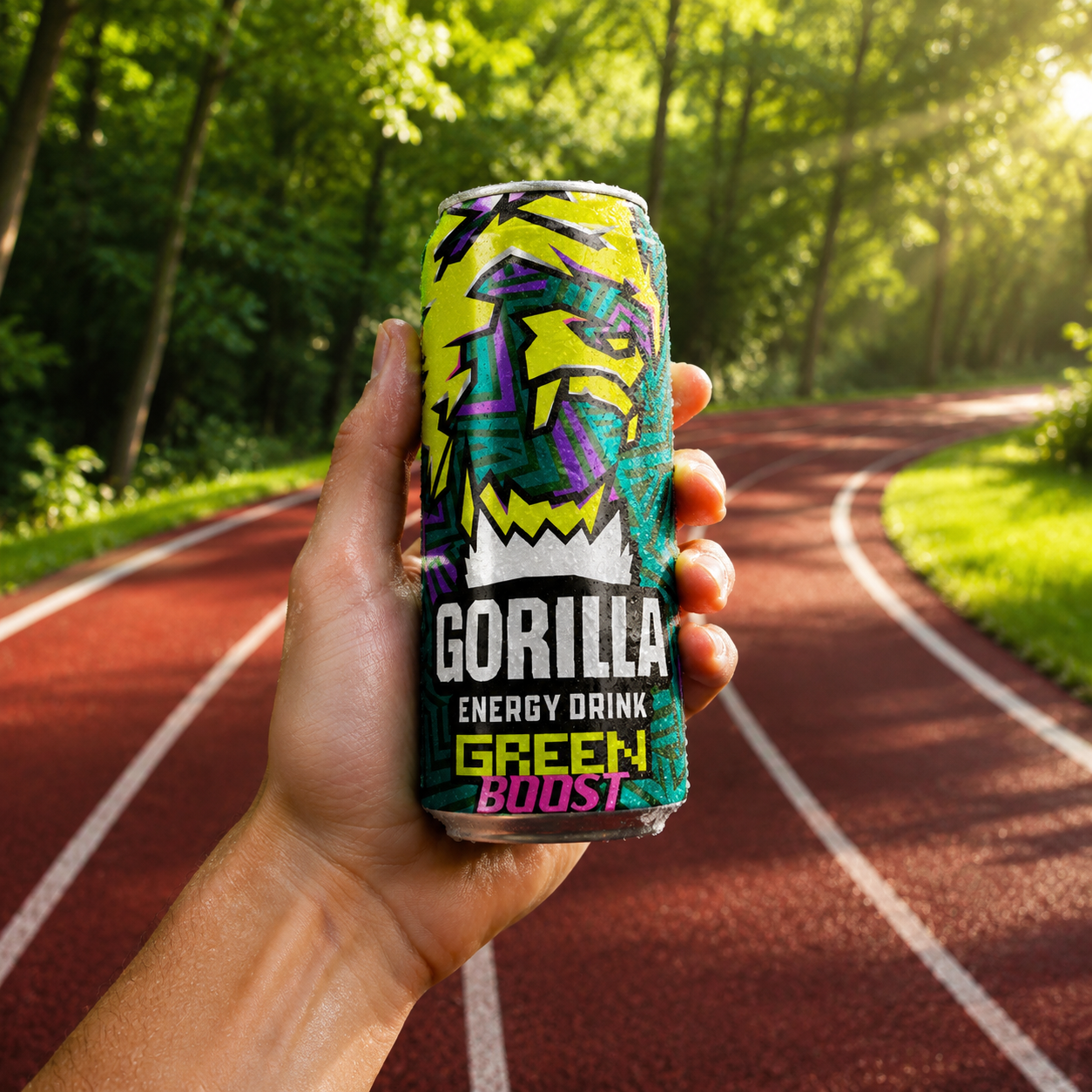 گوریلا ۴۵۰cc، میوه های سبز، تولید روسیه (Gorilla Energy Drink – Green Boost) تصویر 3