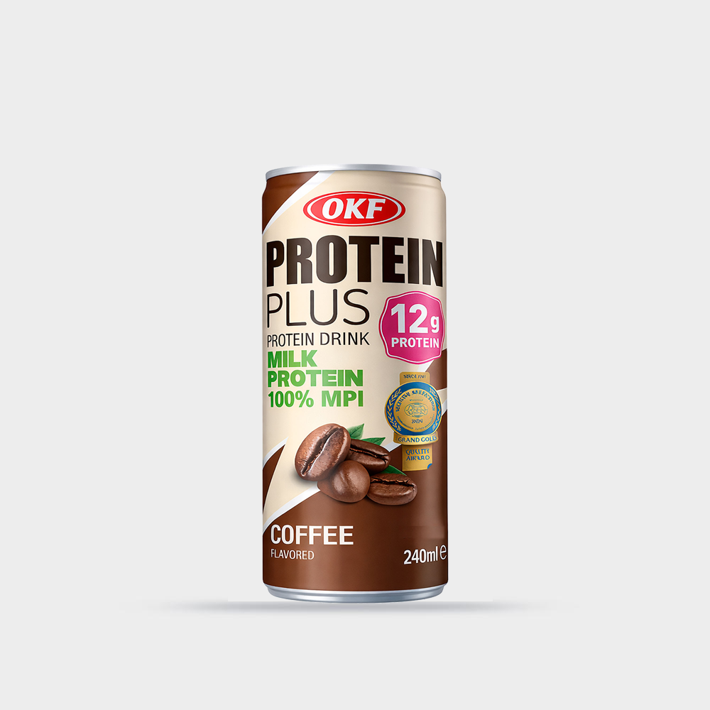شیر قهوه پروتئین OKF (مدل Protein Plus) ۲۴۰ میلیلیتر