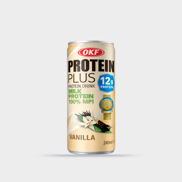 شیر وانیل پروتئین OKF (مدل Protein Plus) ۲۴۰ میلیلیتر