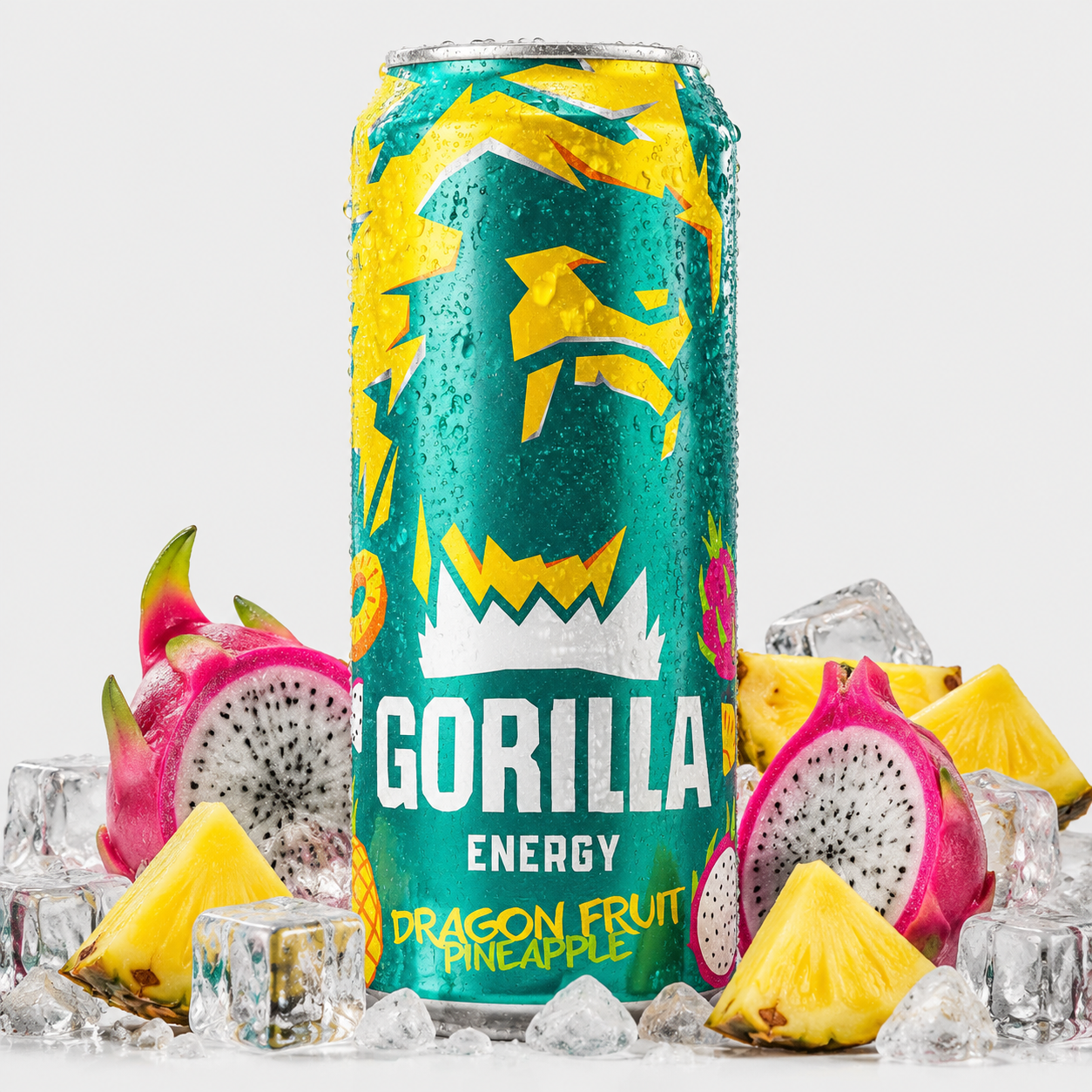 گوریلا ۴۵۰cc، دراگون فروت و آناناس، تولید روسیه (Gorilla Energy Drink – Dragon Fruit & Pineapple) تصویر 2