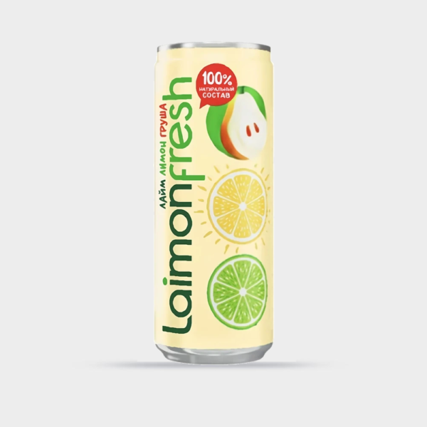 لایمون فرش گلابی لیمو شیرین لیموترش، ۳۳۰ میلی لیتر، روسیه (سوئیس) Laimon Fresh pear