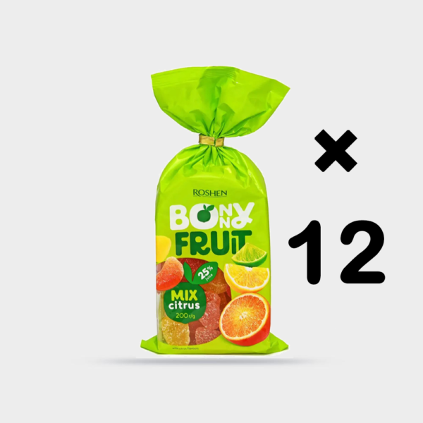 فروش عمده پاستیل کادویی بونی فروت مرکبات ROSHEN وزن ۲۰۰ گرم