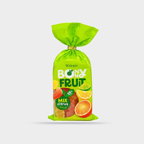 پاستیل کادویی بونی فروت مرکبات ROSHEN وزن ۲۰۰ گرم