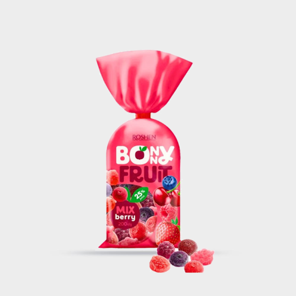 پاستیل کادویی بونی فروت میکس توت ROSHEN وزن 200 گرم
