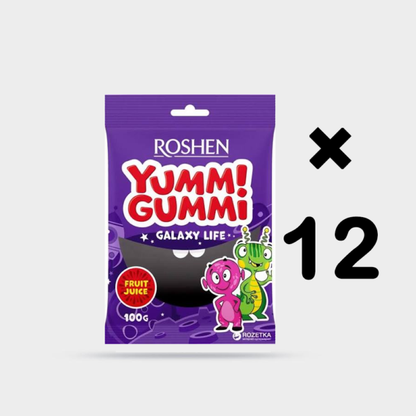 فروش عمده پاستیل گلکسی لایف ROSHEN وزن 70 گرم