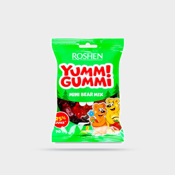 پاستیل مینی خرسی ROSHEN وزن 70 گرم